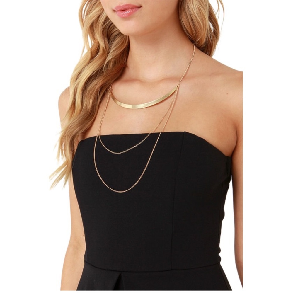 *SOLD* NWOT Lulu’s Step by Pep Black Peplum Dress - Picture 8 of 10